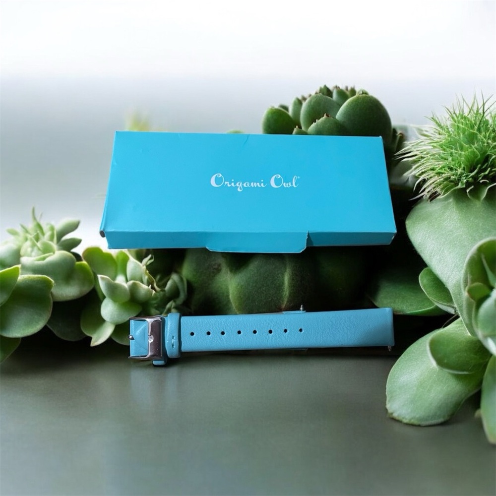 Origami Owl Turquoise Leather Watch Strap